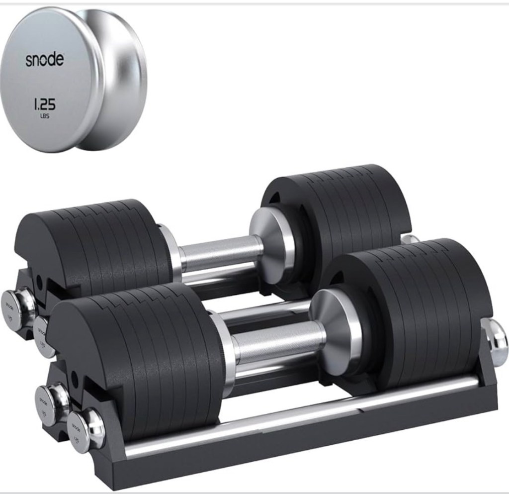 SNODE premium adjustable dumbbells